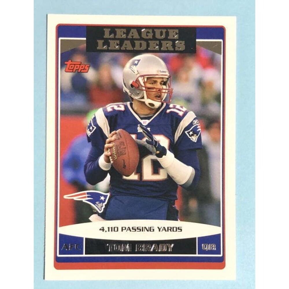 2006 Topps TOM BRADY League Leaders Card #280 PATRIOTS / BUCCANEERS